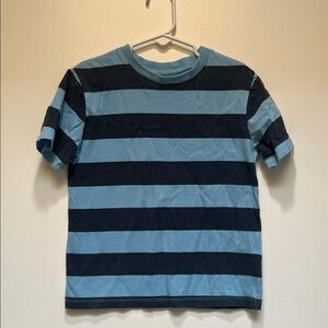 H&M Striped Blue and Black T-Shirt